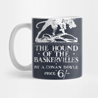 Distressed Hound White Mug